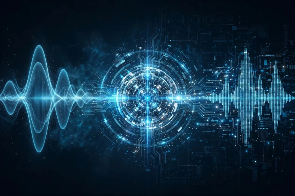 AI voice cloning concept