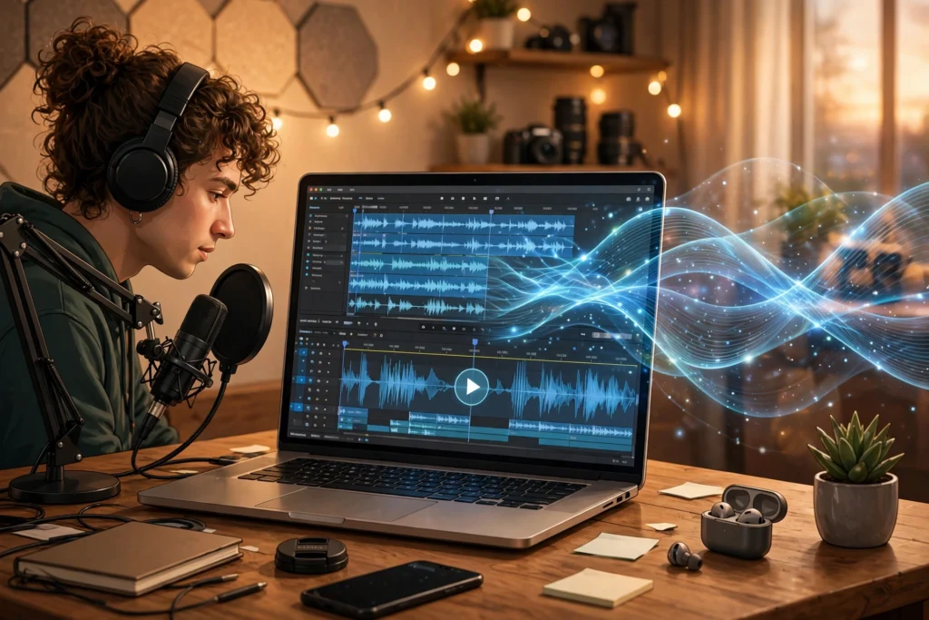 AI voiceover workflow for YouTubers