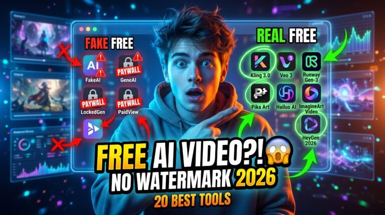 20 Best Free AI Video Generators in 2026 (No Watermark Options — Tested)