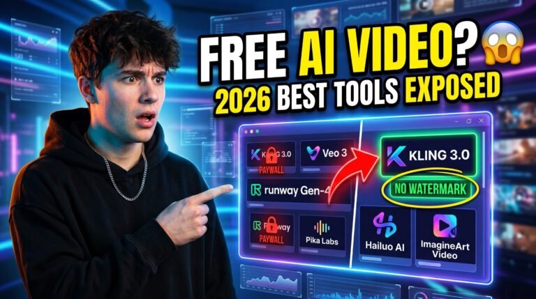 Best free AI video generators 2026 comparison chart showing Kling, Hailuo, and Veo 3