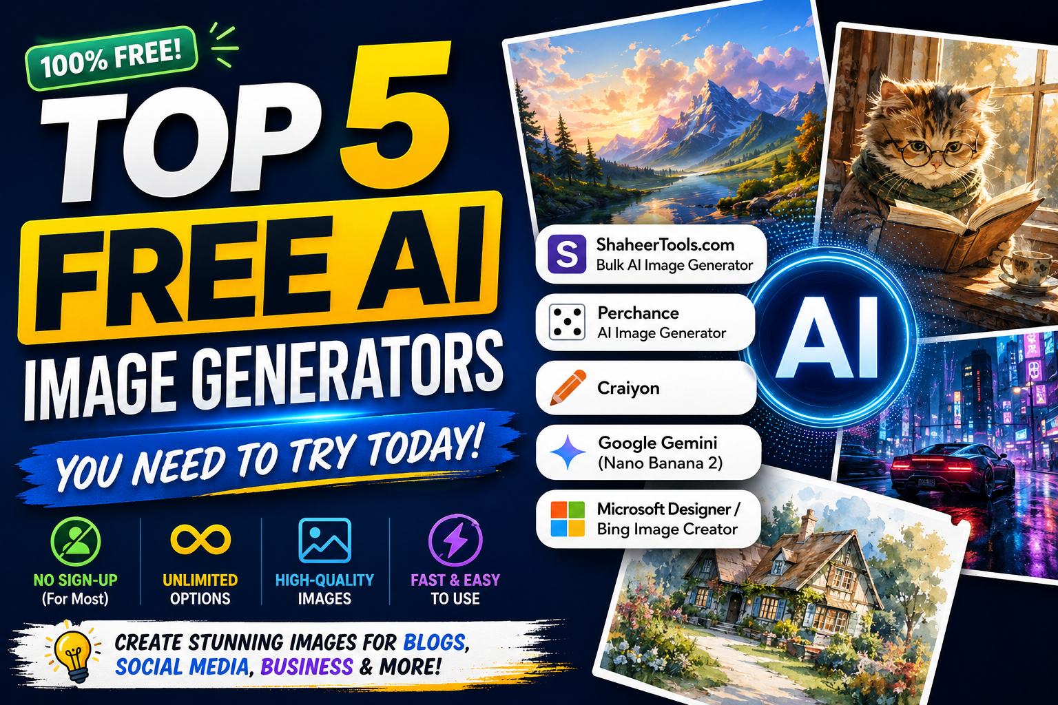AI Images Generator Free No Sign Up