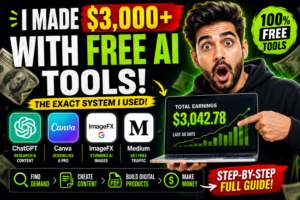 How I Generated $3,000 in One Month Using Free AI Tools