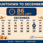 Countdown illustration showing 86 days left until December 31