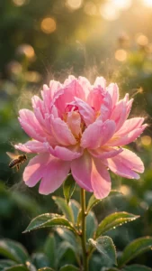 Flower Blooming in Timelapse — Petals Opening to Morning Light — AI generated preview