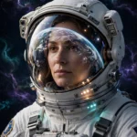 Astronaut Portrait Prompt: Helmet Reflection Among Stars — AI generated preview