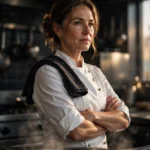 Chef Portrait Prompt: Dramatic Kitchen Side Light — AI generated preview
