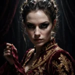 Dark Circus Performer Portrait Prompt: Theatrical Spotlight — AI generated preview