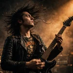 Stage Musician Portrait Prompt: Guitarist in Smoky Spotlight — AI generated preview