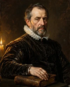 Renaissance Oil Painting Portrait Prompt: Candlelit Nobleman — AI generated preview
