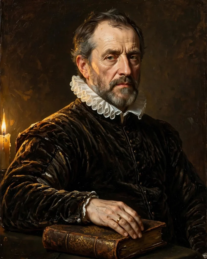 Renaissance Oil Painting Portrait Prompt: Candlelit Nobleman — AI generated preview