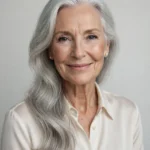 Silver-Haired Beauty Portrait Prompt: Elegant Elderly Woman — AI generated preview