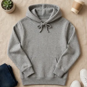 Hoodie Flat-Lay Mockup Prompt: Minimal Apparel Layout — AI generated preview